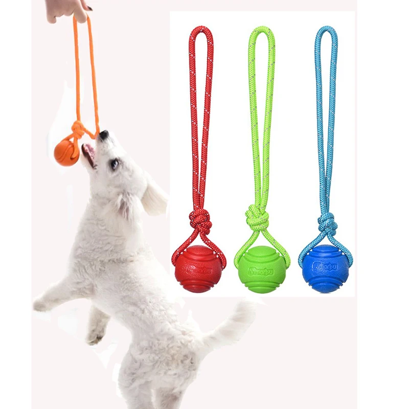 Suction Cup Dog Tug Toy - Honden Trainingsbal Op Touw Katoenen Touw