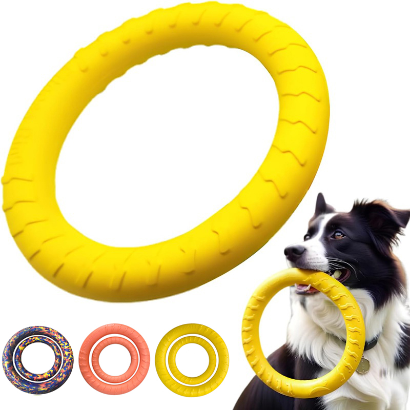 Suction Cup Dog Tug Toy - Hondenspeelgoed, vliegende schijven voor huisdieren, EVA