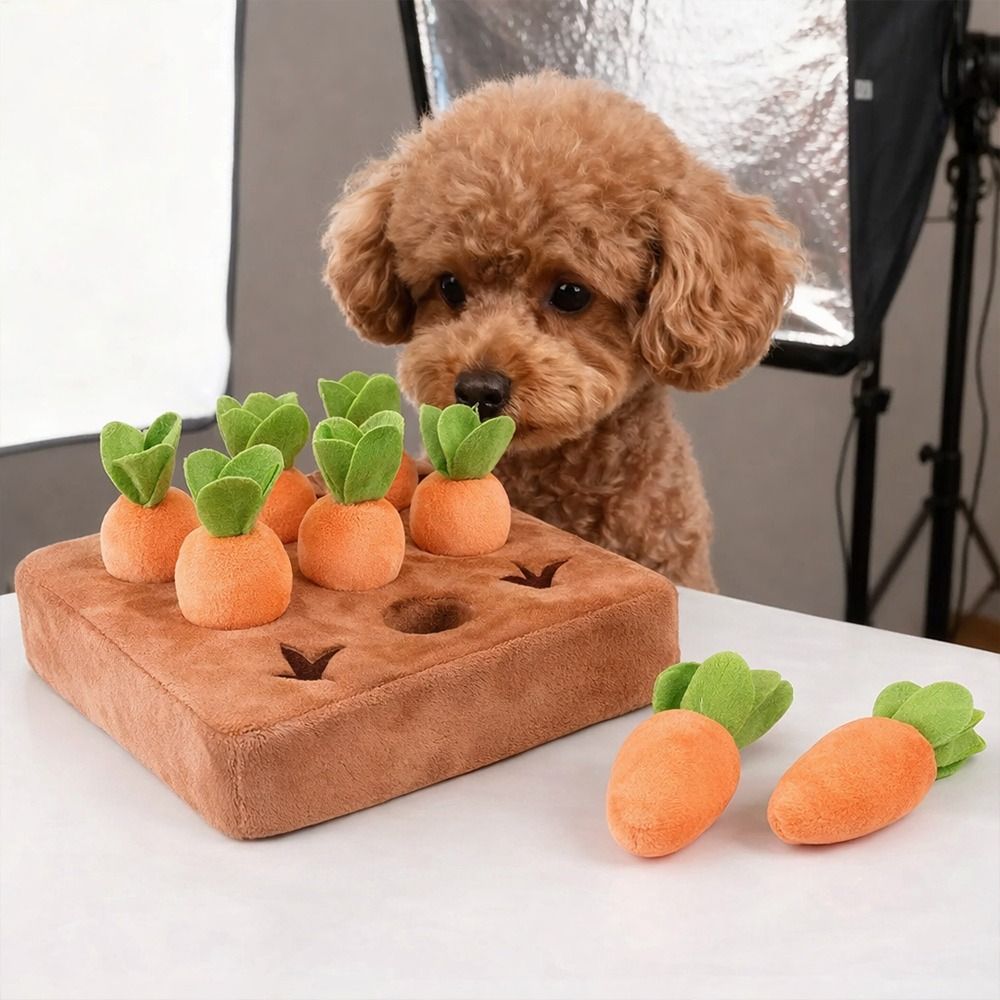 Snuffle Mat For Dogs - Stressverlichting Wortel-snuffelmat Verwijderbare wortels Interactief voeren