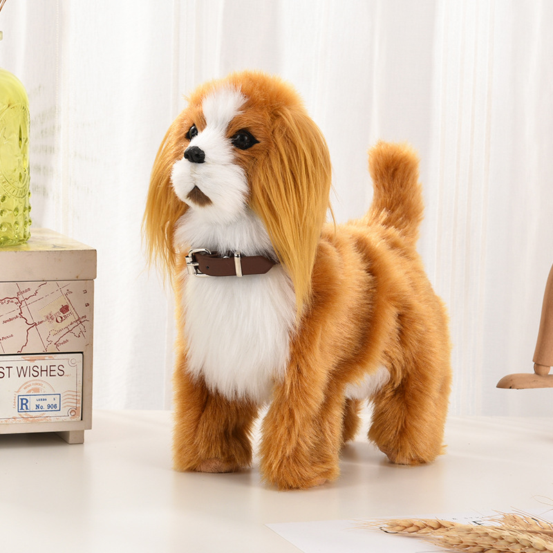 Interactive Squeaky Plush Dog Toy - Elektronische Pluche Hond Speelgoed Interactieve Robot