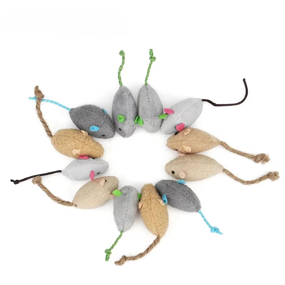 5pcs Rammelaar Kat Muis Speelg - Catnip Interactive Plush Mouse recensie en prijs