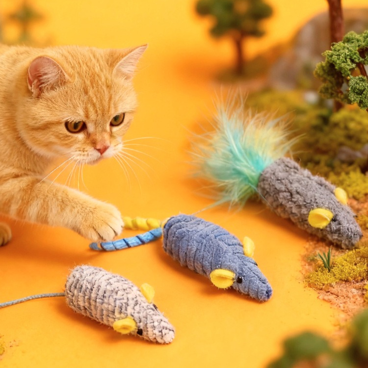 Kat Speelgoed 3 stks Pluche Ge - Catnip Interactive Plush Mouse recensie en prijs