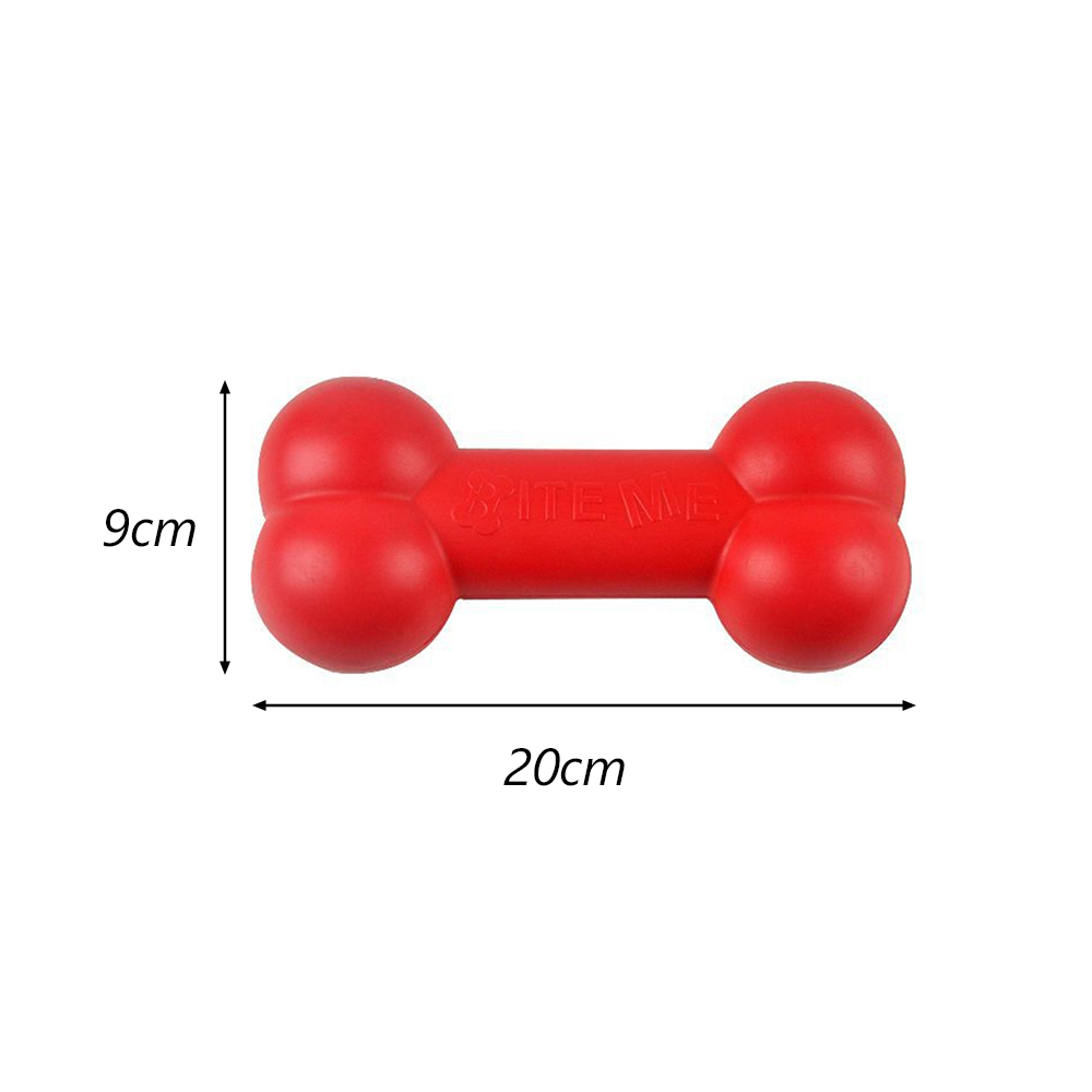 Rood TPR botvormig hondenspeel - Teeth Cleaning Dog Chew Bone recensie en prijs