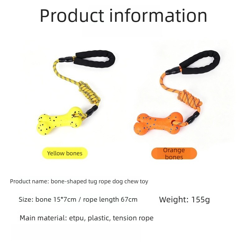 Robuuste hondentuigkabel met E - Dog Rope Toy Aggressive Chewers recensie en prijs