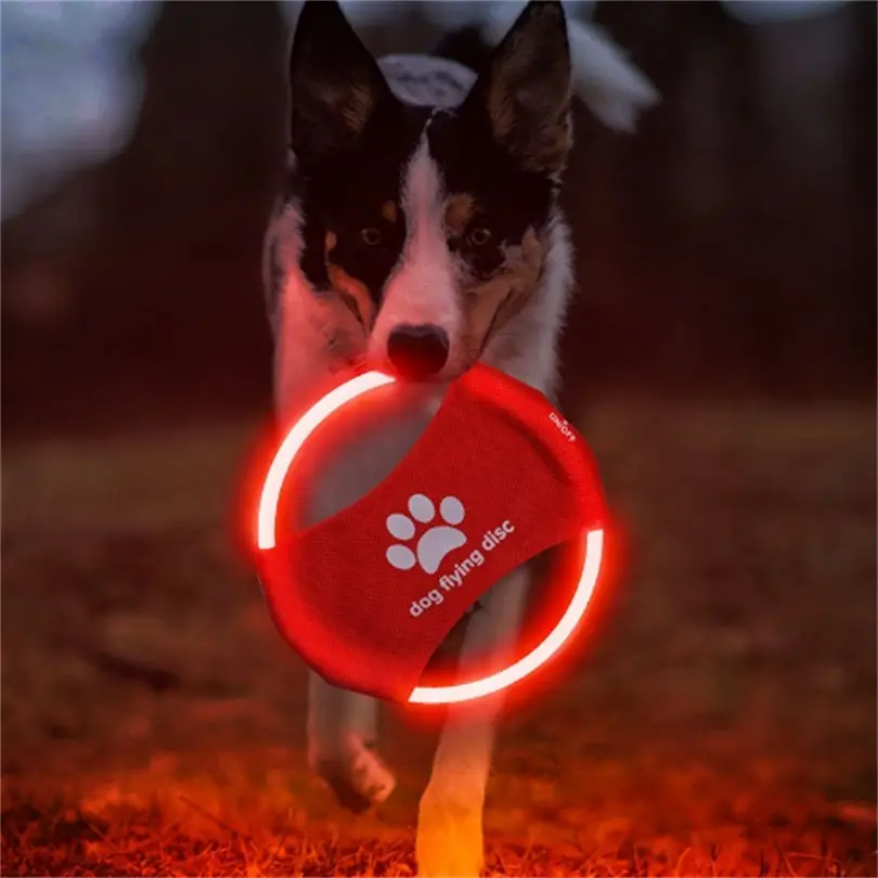 Hondenspeelgoed LED-gloeiend o - Flying Disc Dog Training Toy recensie en prijs