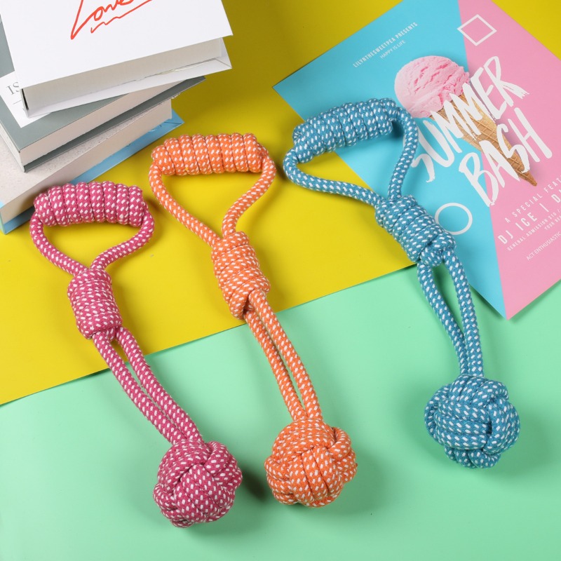 1 stuks knoopkauwspeelgoed met - Dog Rope Toy Aggressive Chewers recensie en prijs