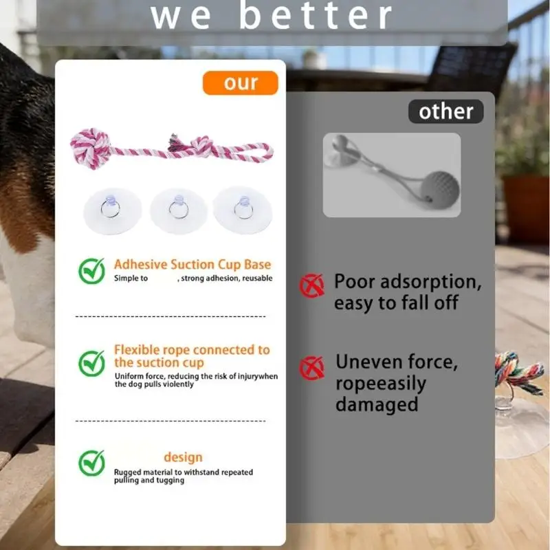 Leuk veilig hondenkauwspeeltje - Suction Cup Dog Tug Toy recensie en prijs