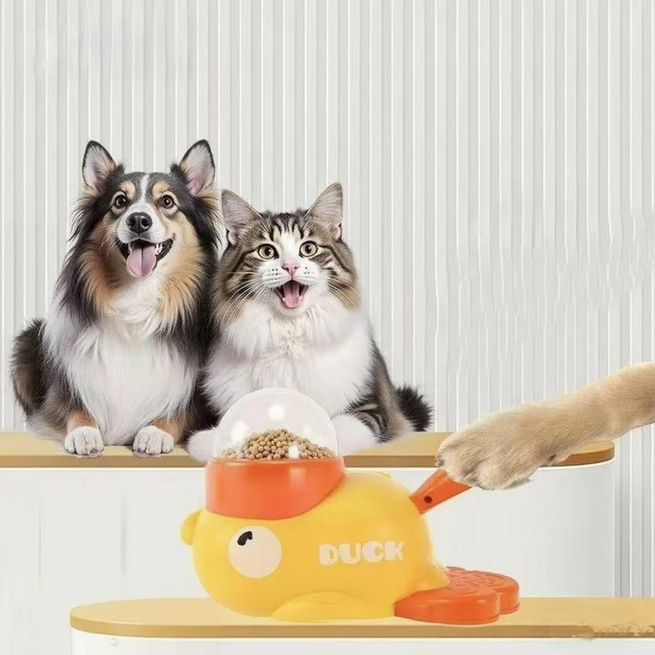 Gele eendvormige interactieve  - Dog Puzzle Feeder Toy recensie en prijs