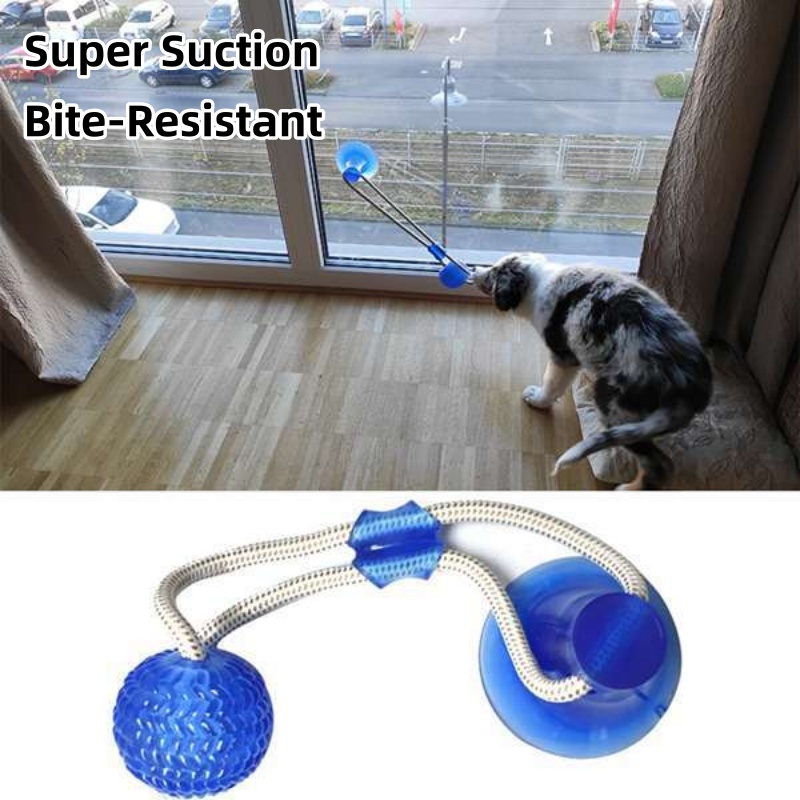 Duurzame zuignap hondentuigspe - Suction Cup Dog Tug Toy recensie en prijs