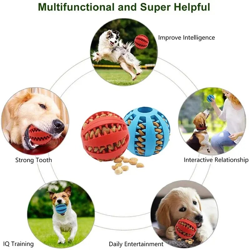 1 Stuks Hondenspeelgoed Bal In - Rubber Treat Dispensing Dog Toy recensie en prijs